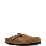 Brown sandals, side view
