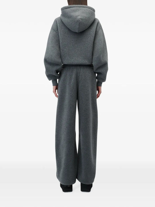 Grey pants, full body view