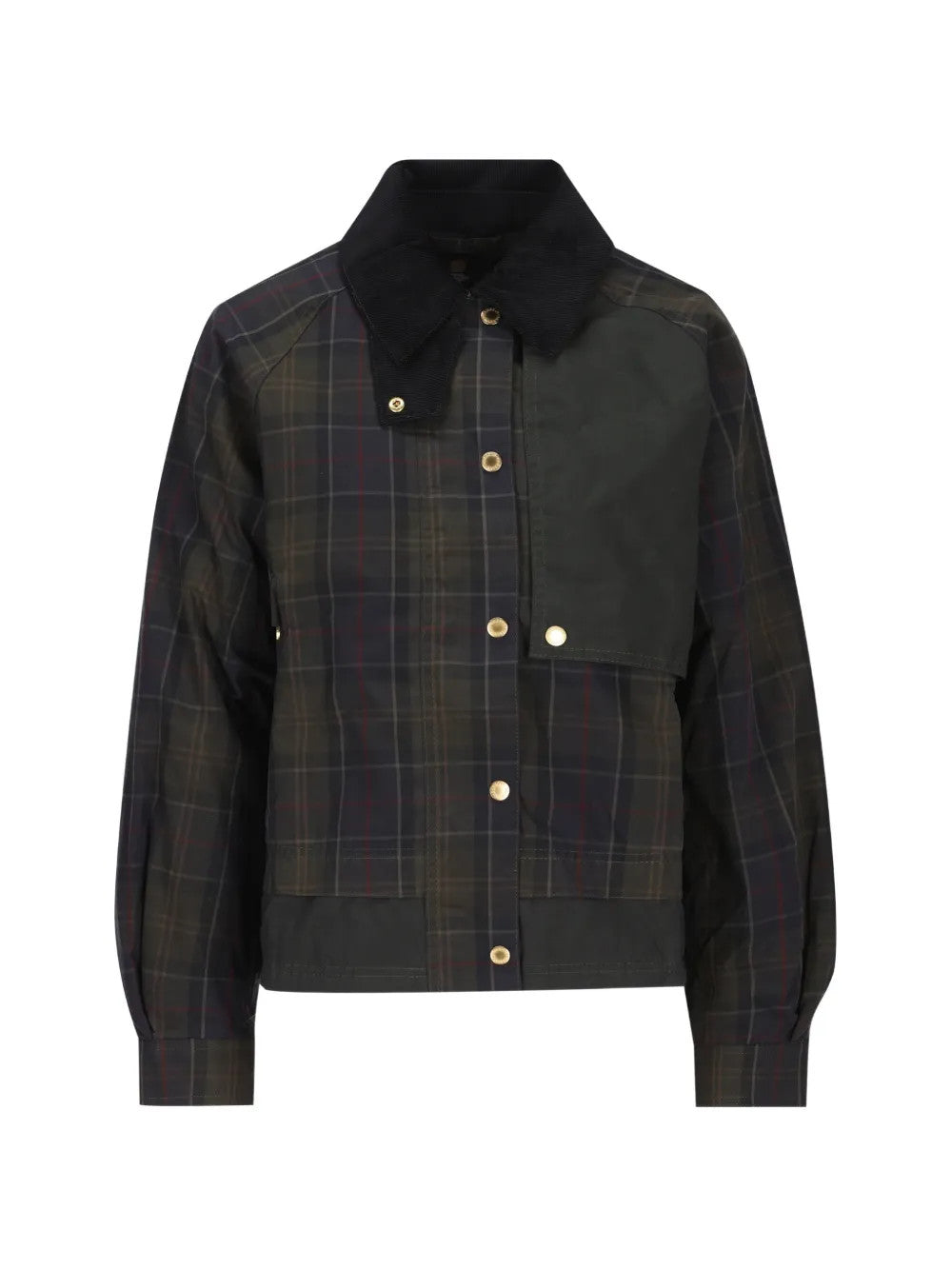 Navy jacket, front view