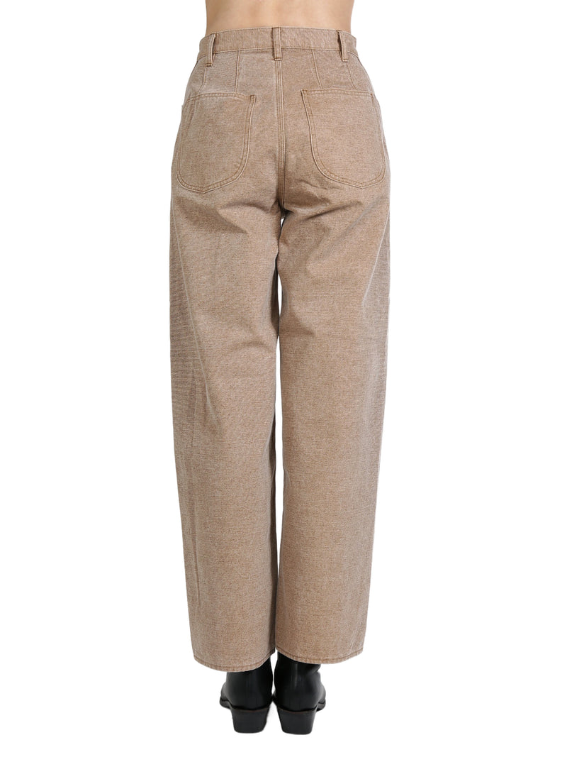 AURALEE - Women Washed Organic Canvas Pants