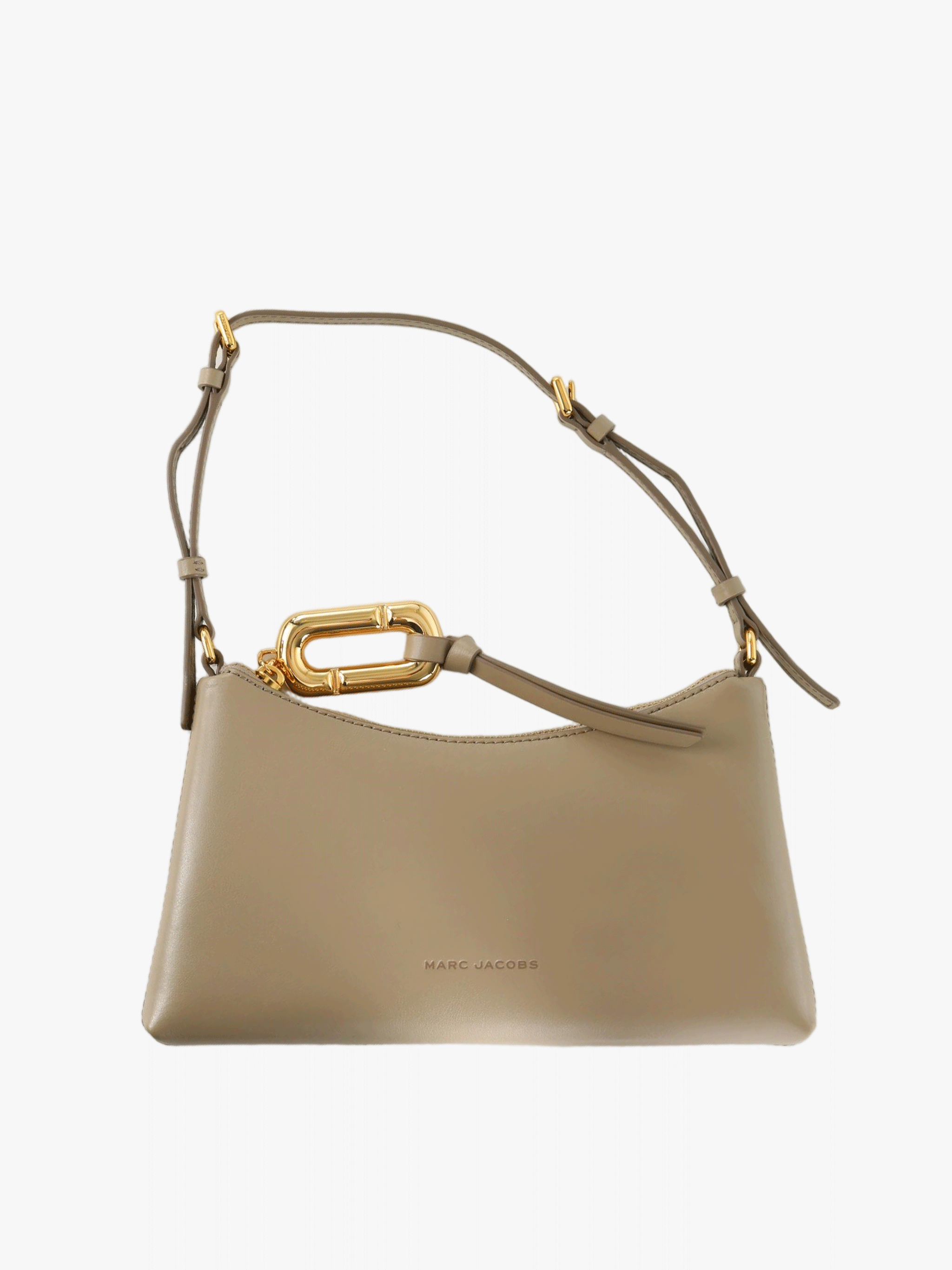 Tan bag, front view