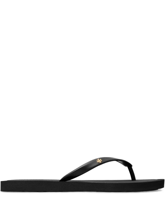 Black sandals, front view