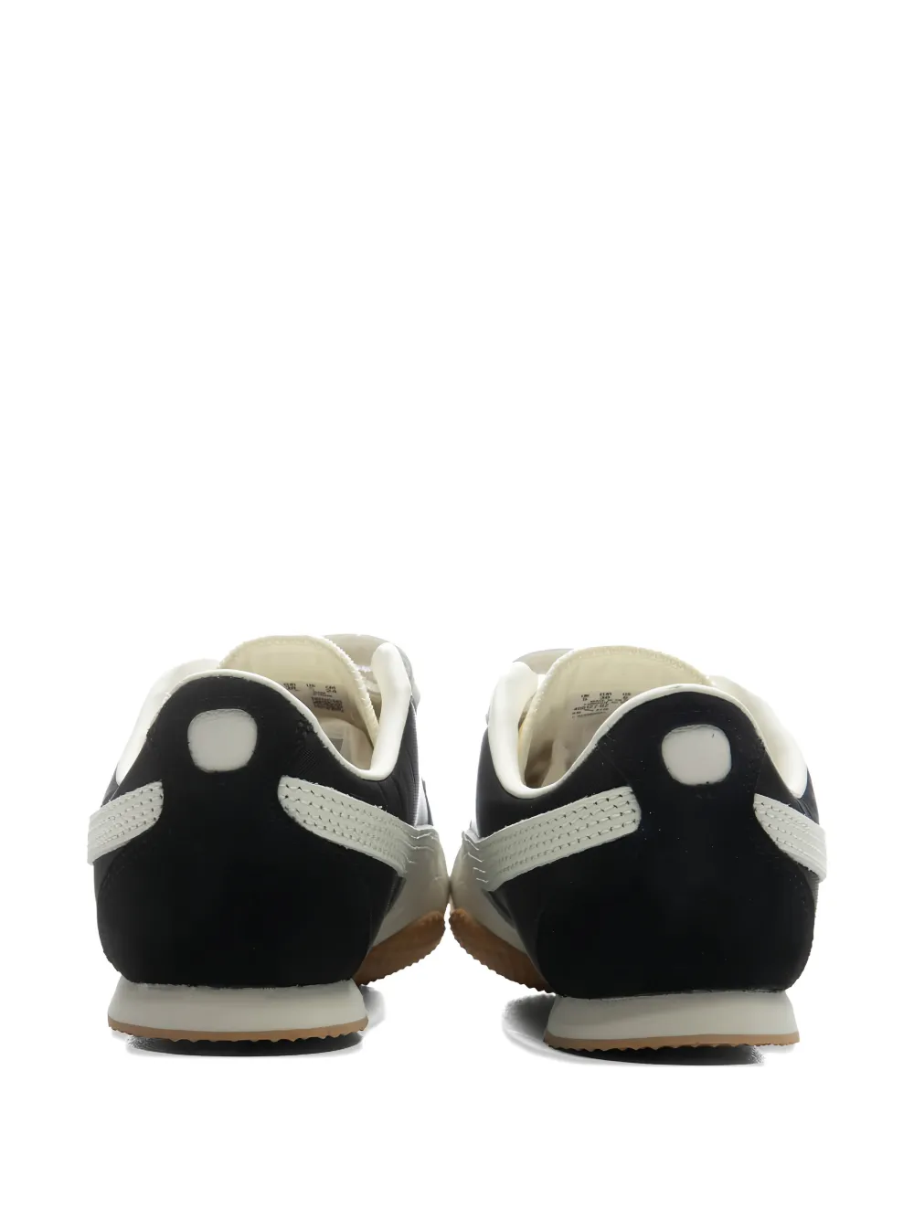 Black shoes, back view