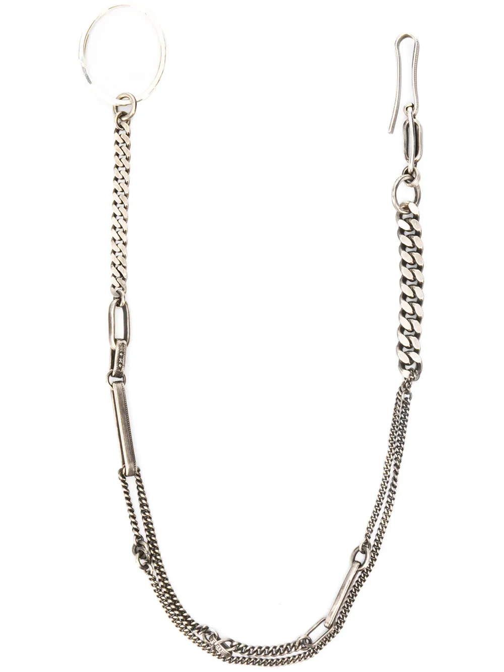 Silver necklace,front view