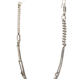 Silver necklace,front view