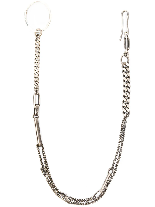 Silver necklace,front view