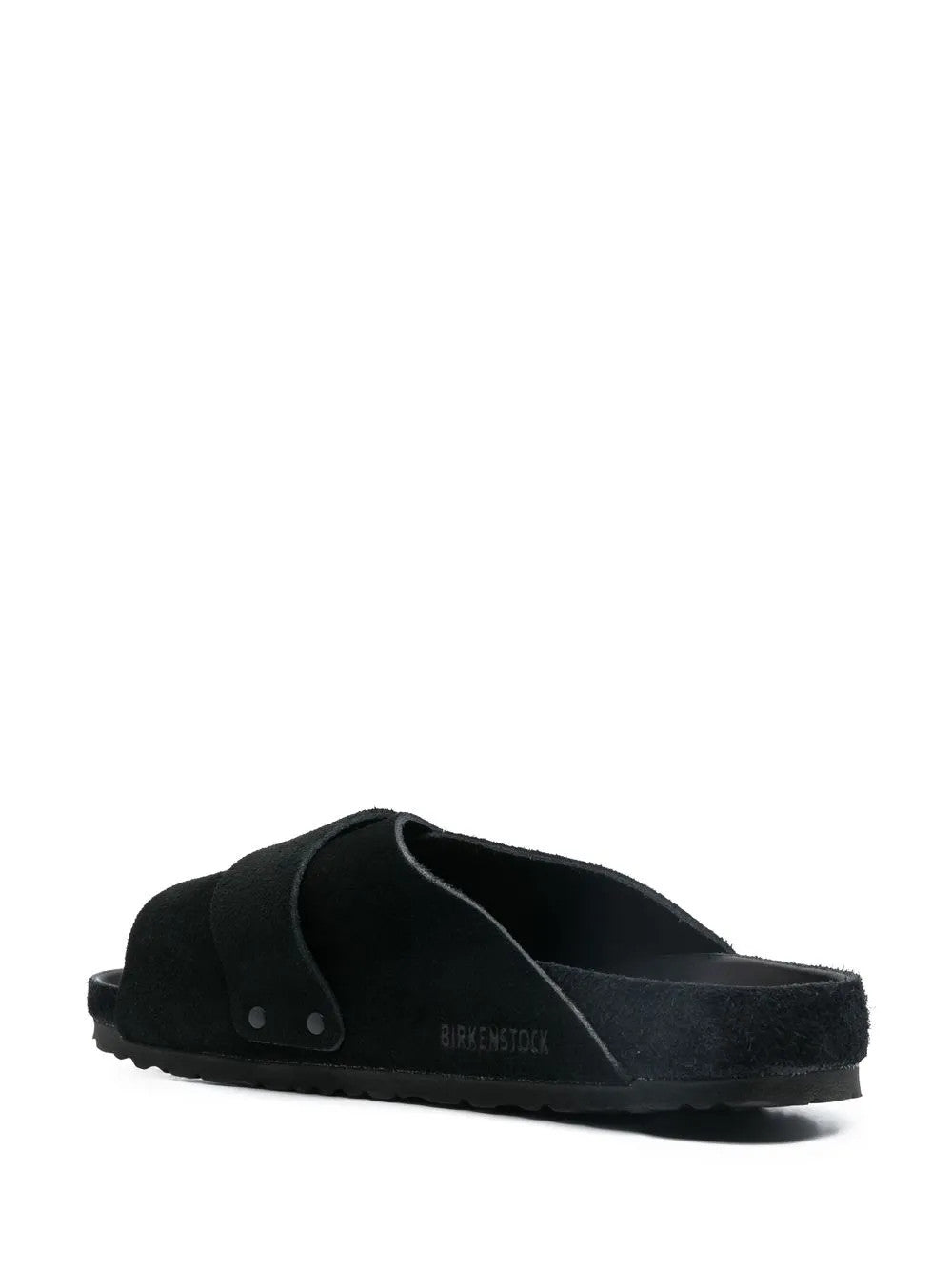 Black sandals, side view