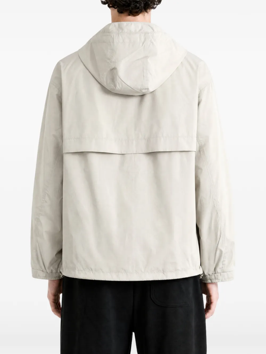 Grey jacket, full body view