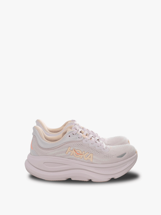 Pink sneakers, front view