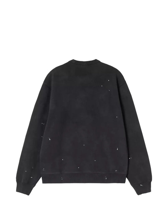 Black hoodie, back view