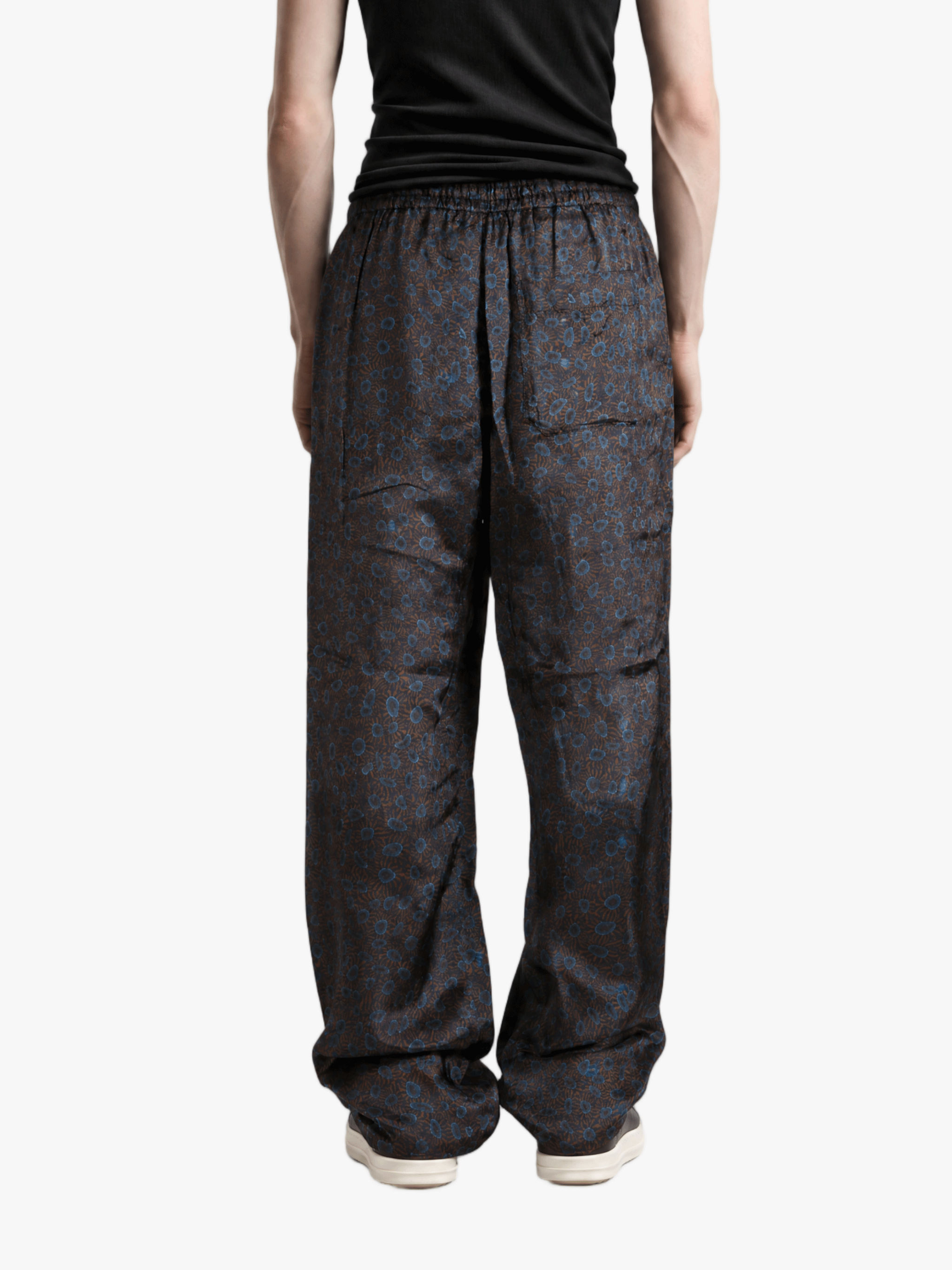 Brown pants, full body view