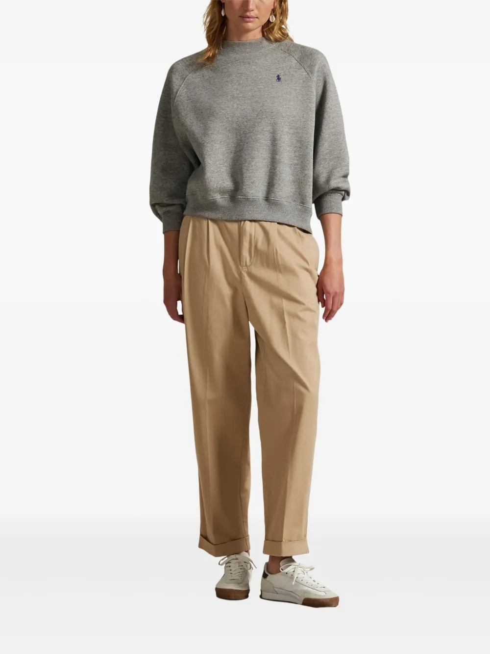 Gray sweatshirt,full body view