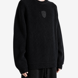 Black hoodie, full body view