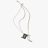Brass necklace, front view