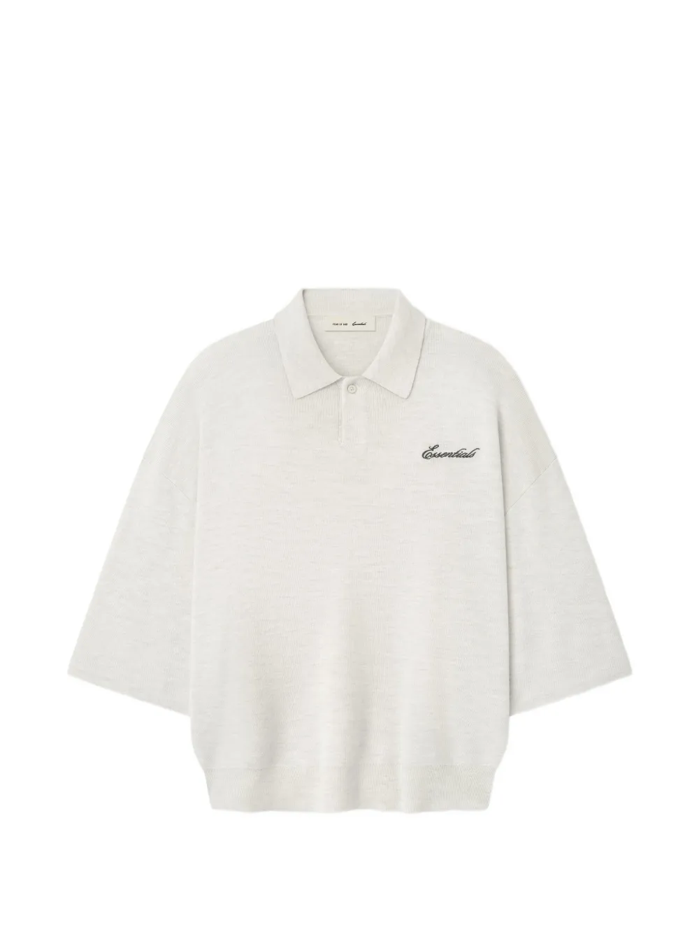 White polo shirt,front view