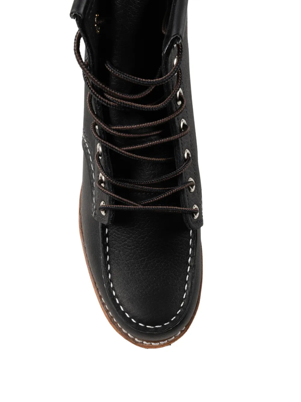 Black boots, front view