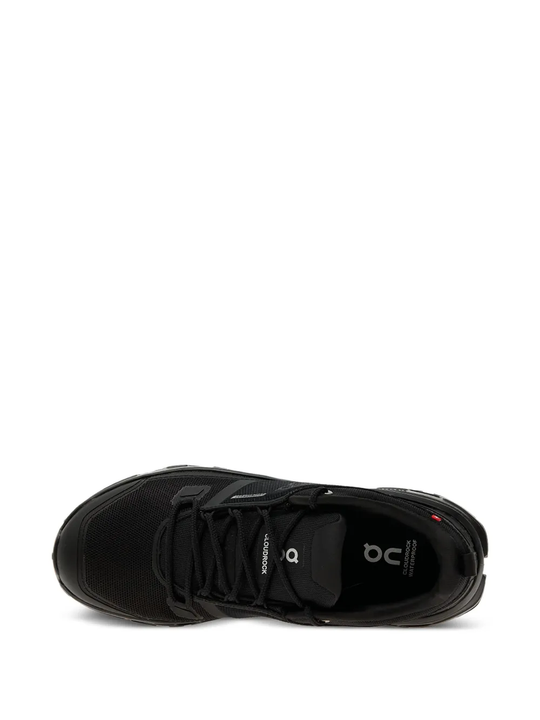 black sneakers,top view