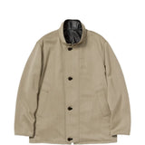 AURALEE - Men Rvrsble Wool Twisted Twill Sheep Leather Hlf Coat