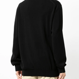 blue sweats-hoodies worn by a person, showing the sweats-hoodies fit