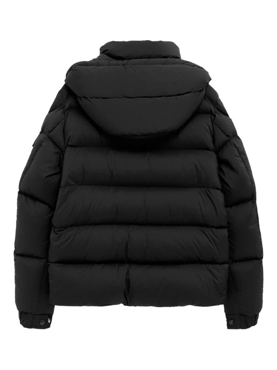 Black jacket, back view