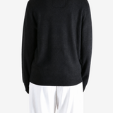 Black hoodie, full body view