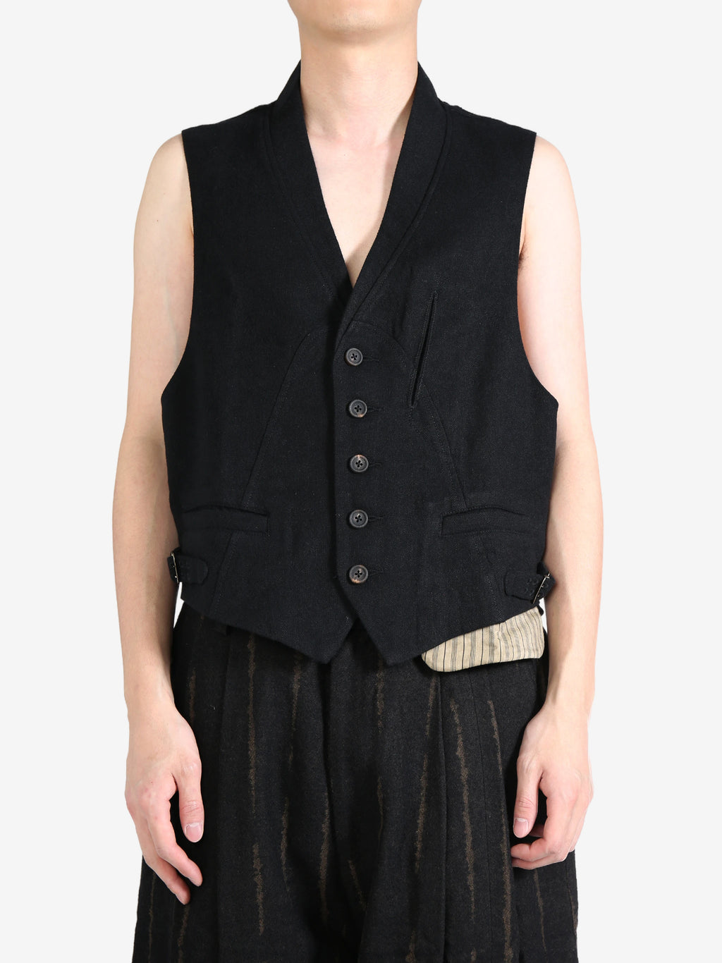 ZIGGY CHEN - Men Layered Pocket Waistcoat