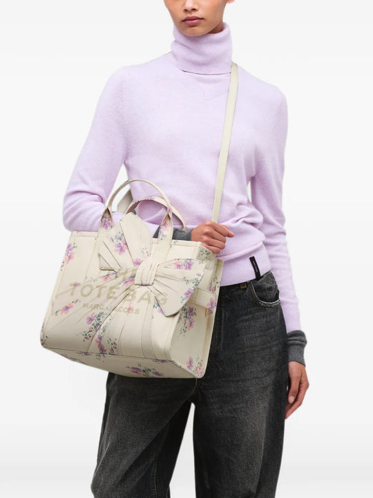Tan bag, front view