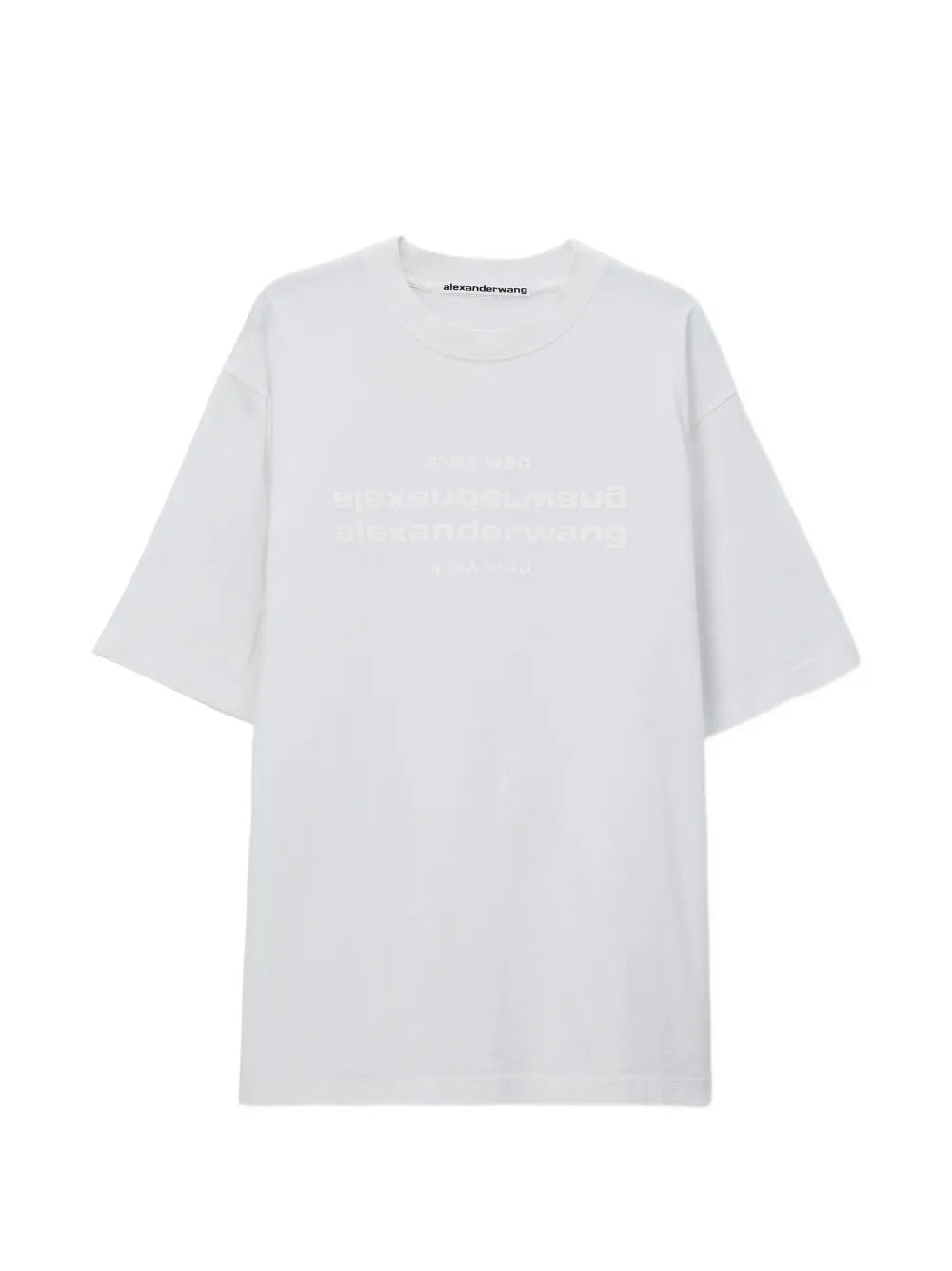 White t-shirt, front view