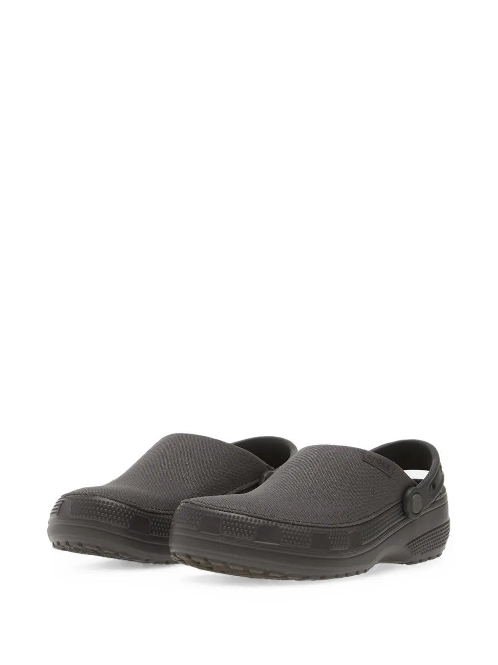 Black sandals, front view