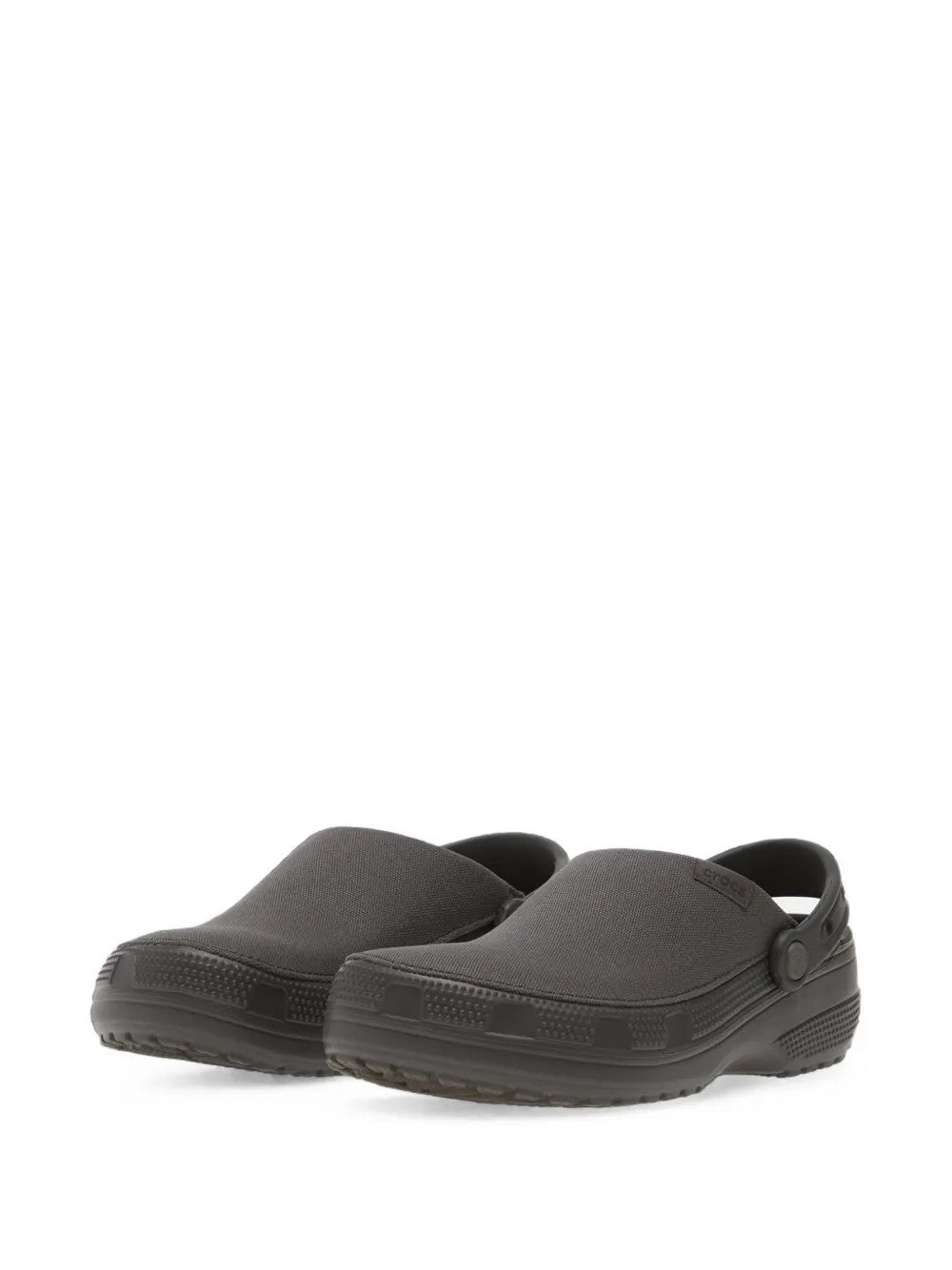 Black sandals, front view