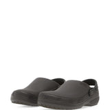 Black sandals, front view