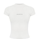 White t-shirt, front view