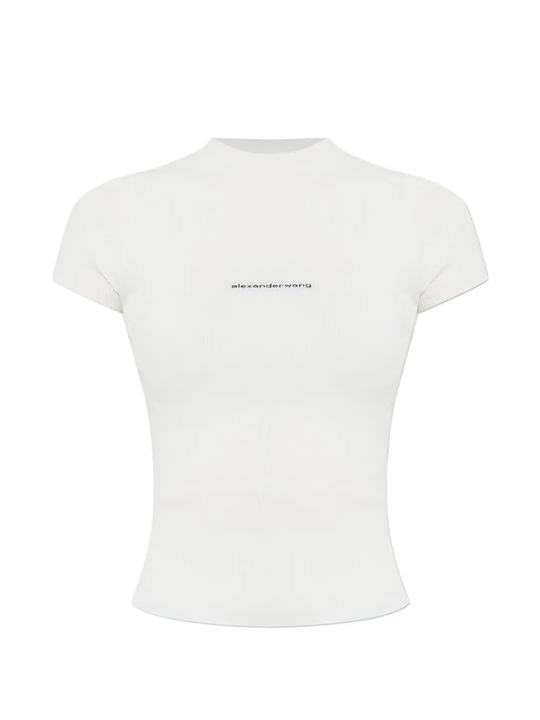 White t-shirt, front view