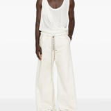 White pants, full body view