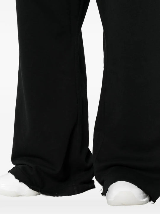 Close up of Black pants, showing texture of the 100% cotton fabric