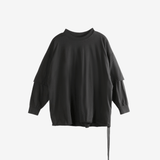 Black sweats, front view