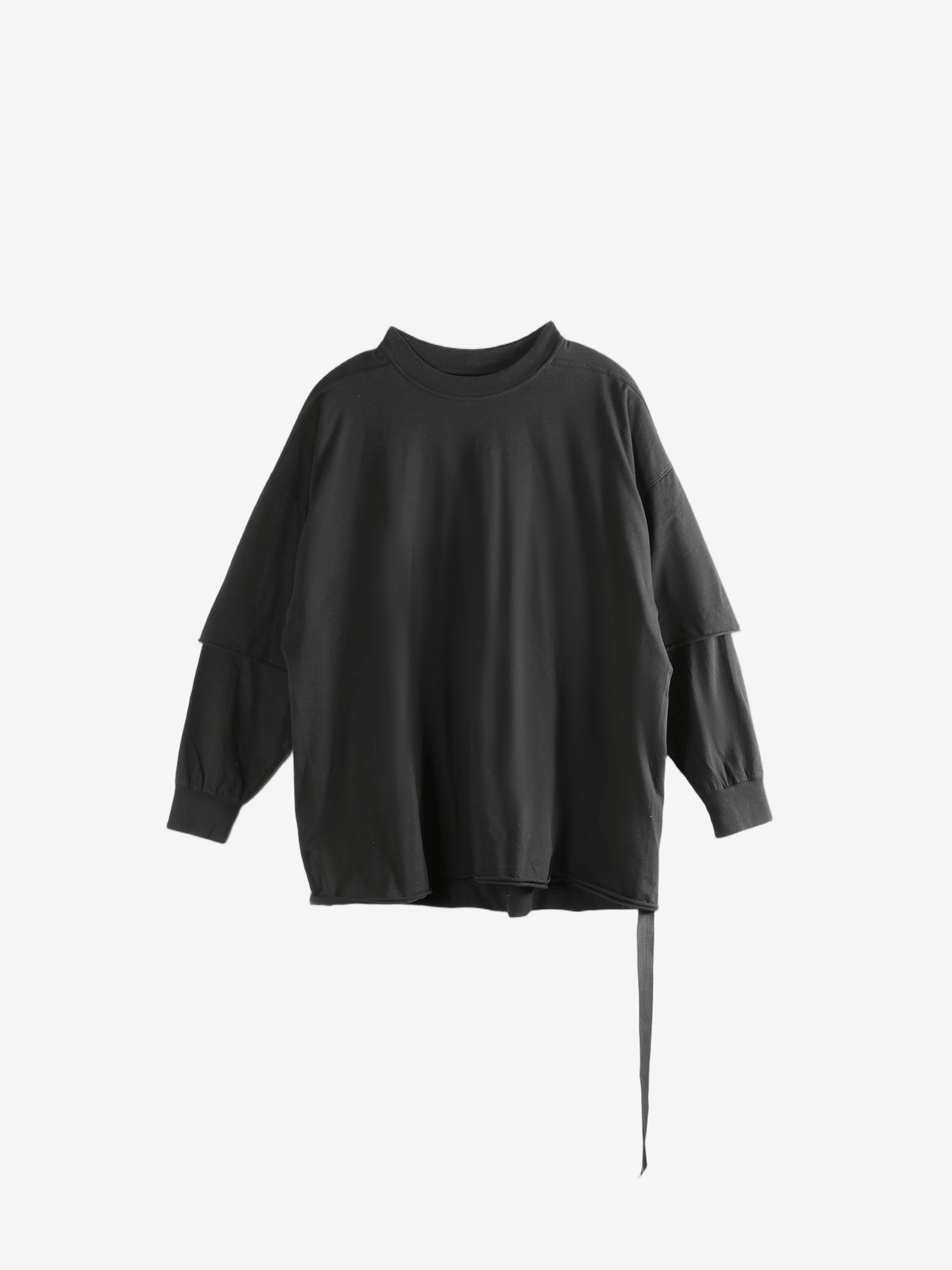 Black sweats, front view