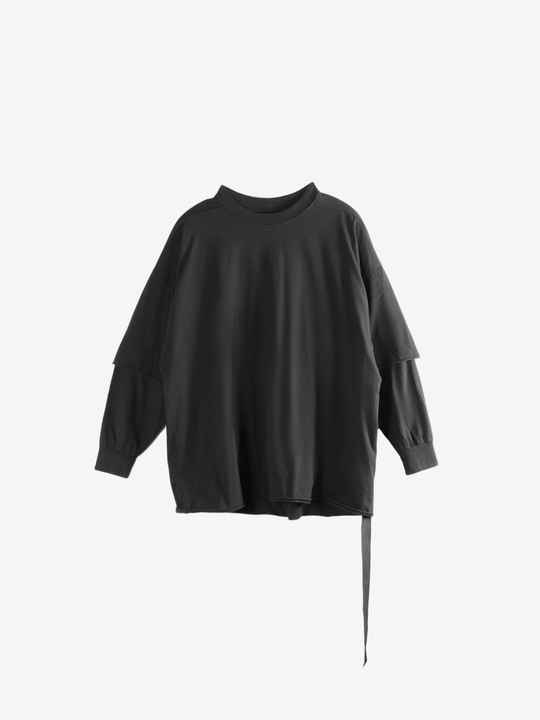 Black sweats, front view