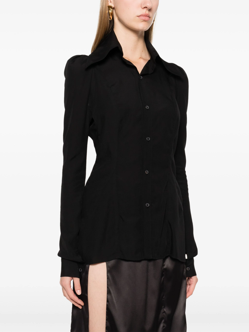 YOHJI YAMAMOTO - Women Puff SLV Slim Fit Blouse