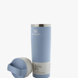 Blue product, front view