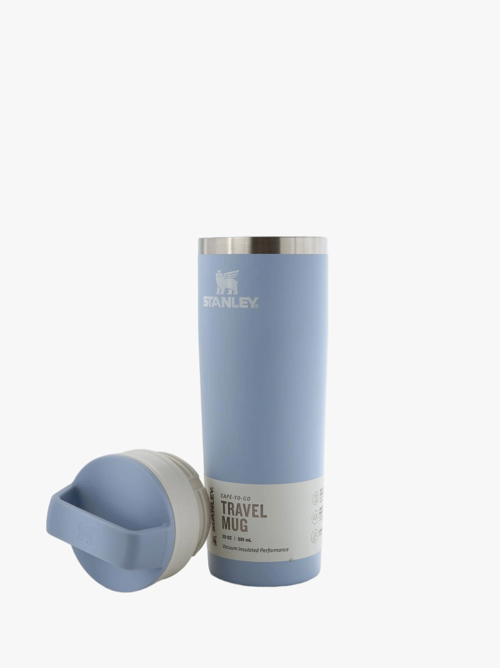 Blue product, front view