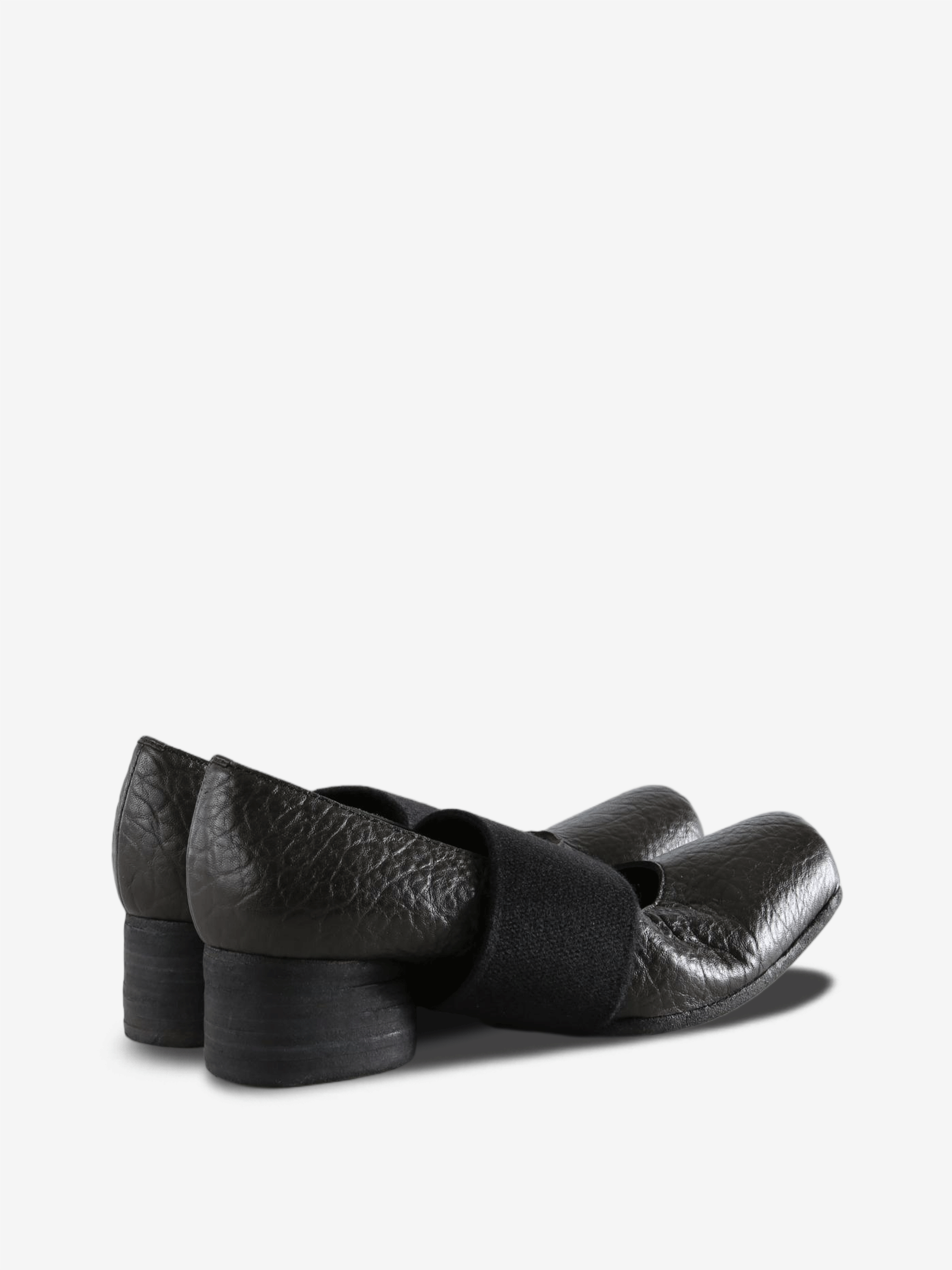 Black shoes, side view
