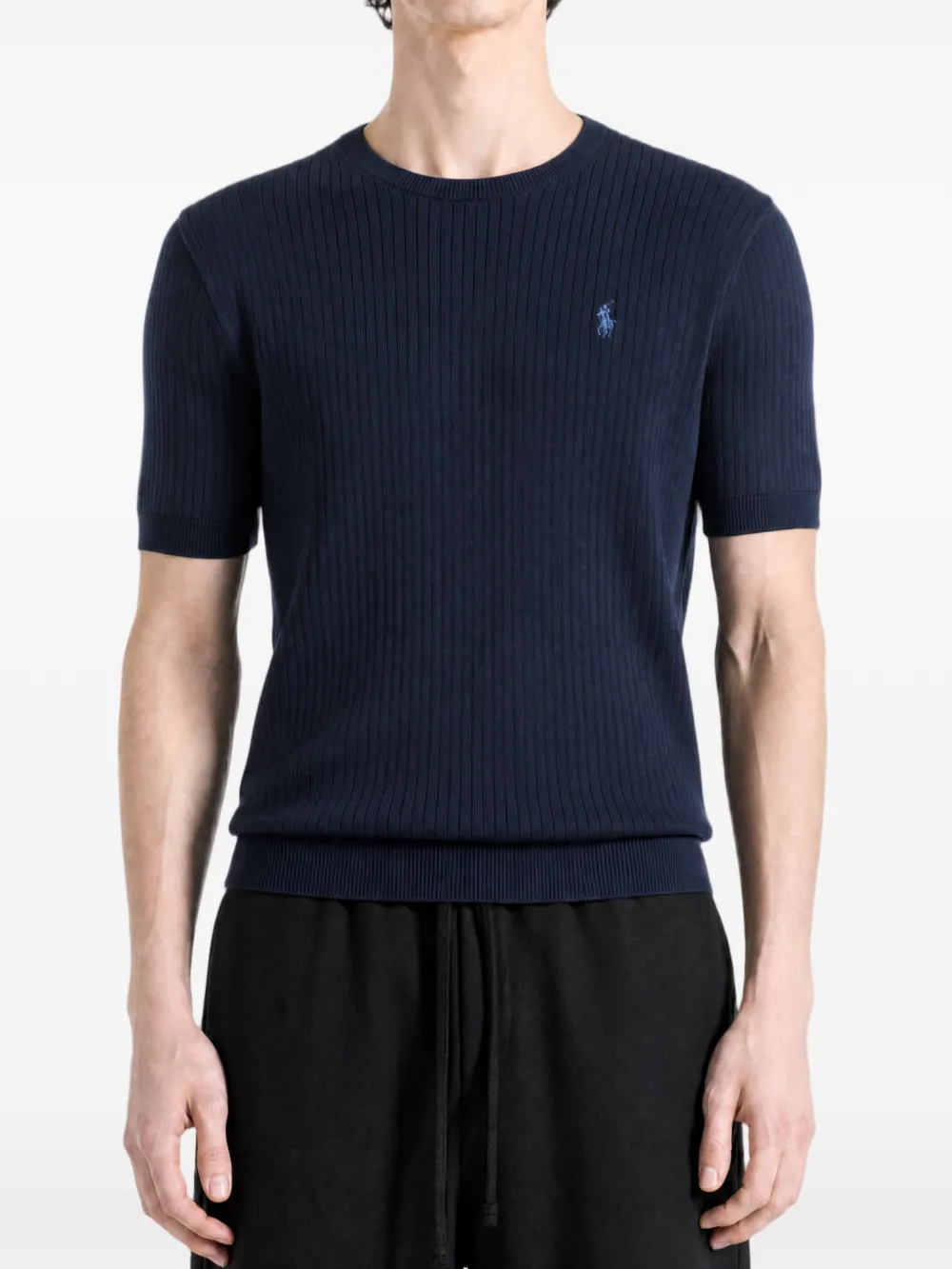 Blue hoodie worn by a person, showing the hoodie fit