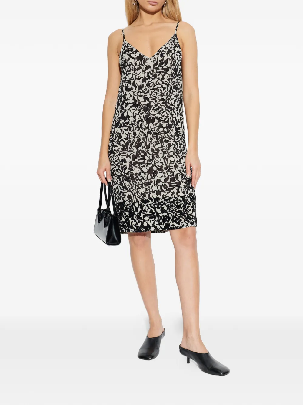 Black dress, full body view