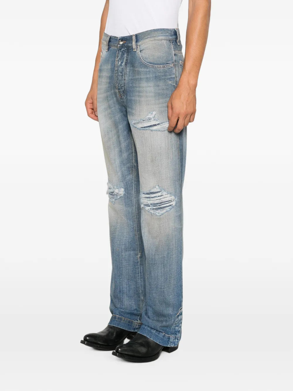 Blue jeans, full body view