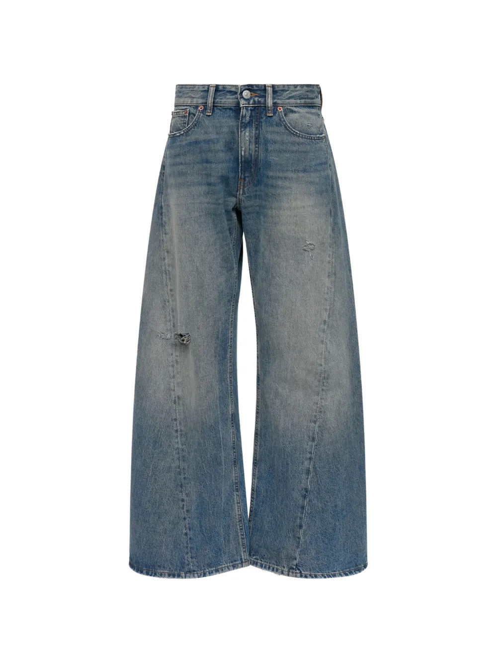 Blue pants, front view