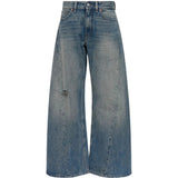 Blue pants, front view