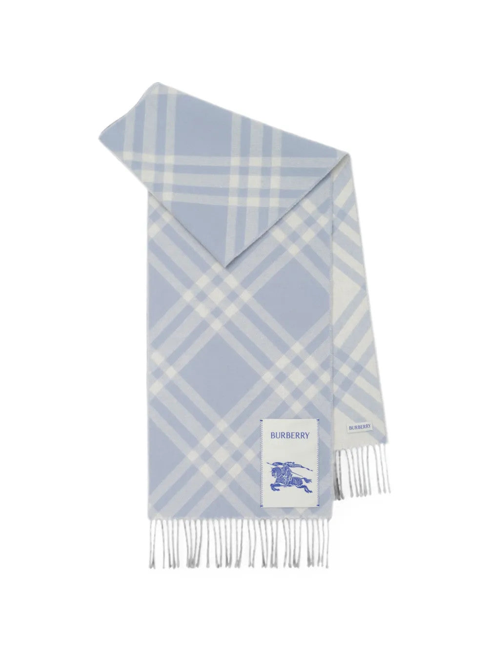 Blue scarf, front view
