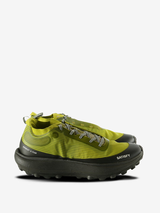 Green sneaker, side view