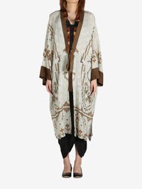 YANGKEHAN - Women Elegant Silk Robe Coat